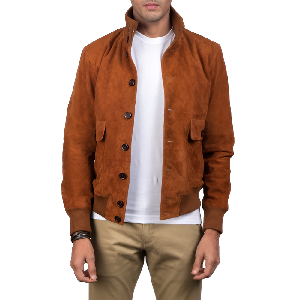 Suede Harrington Jacket
