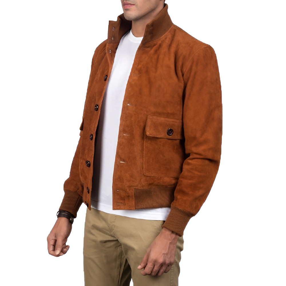 Suede Harrington Jacket