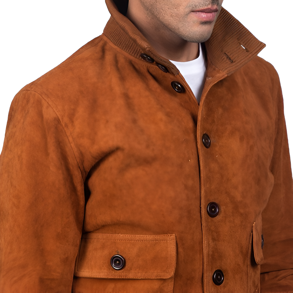 Suede Harrington Jacket