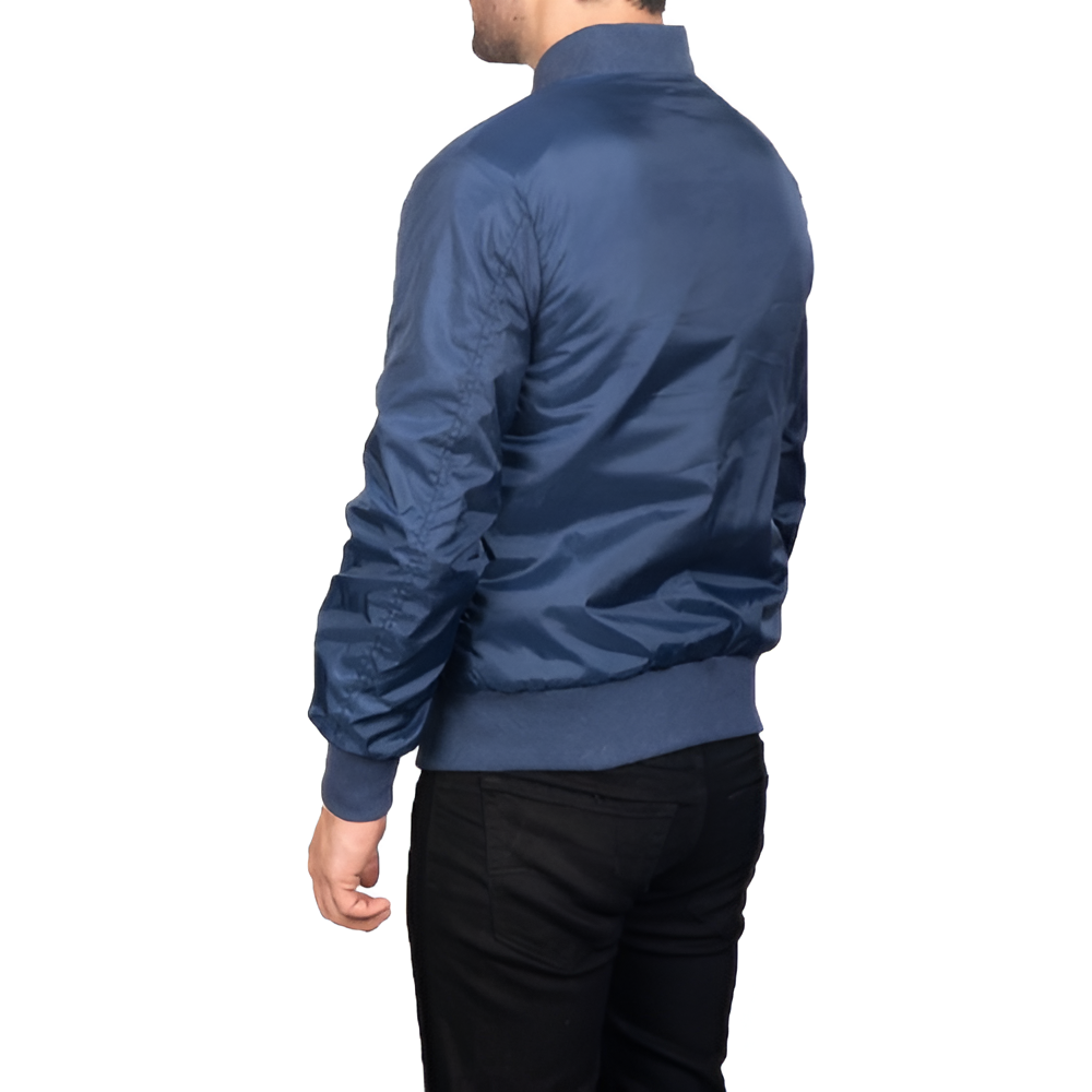 Men's Navy Blue Bomber Jacket