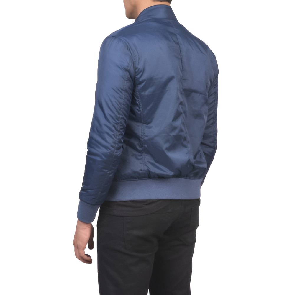 Men's Navy Blue Bomber Jacket