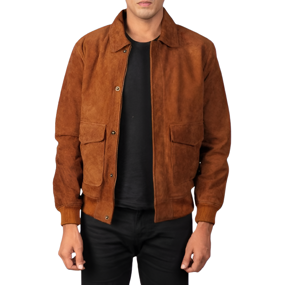 Men's Brown Suede Jacket