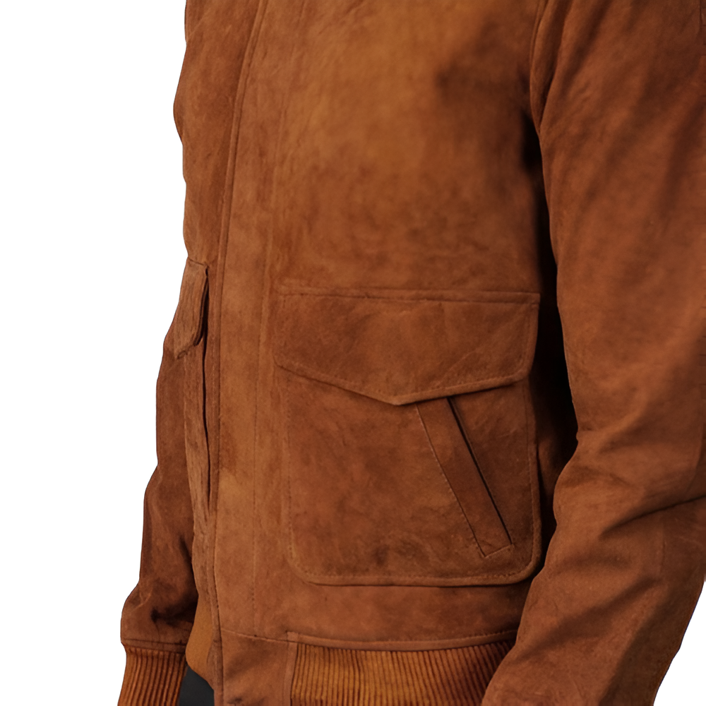 Men's Brown Suede Jacket