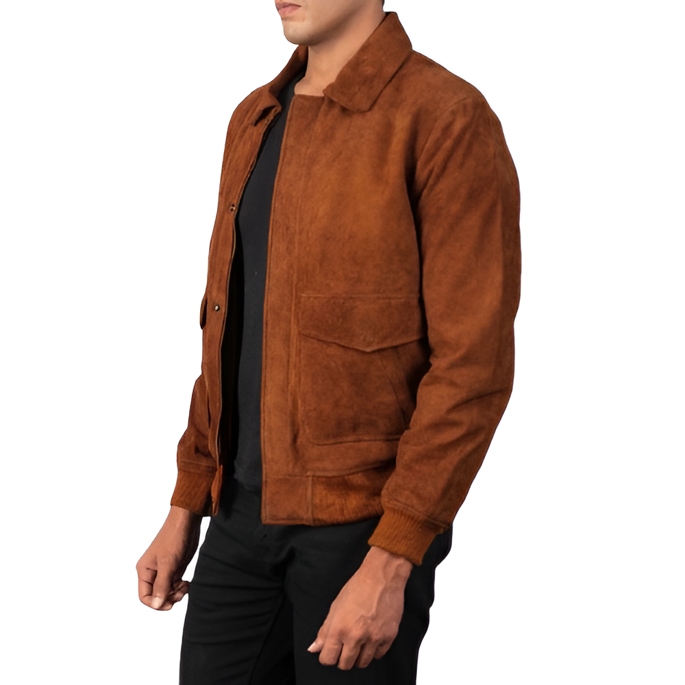 Men's Brown Suede Jacket