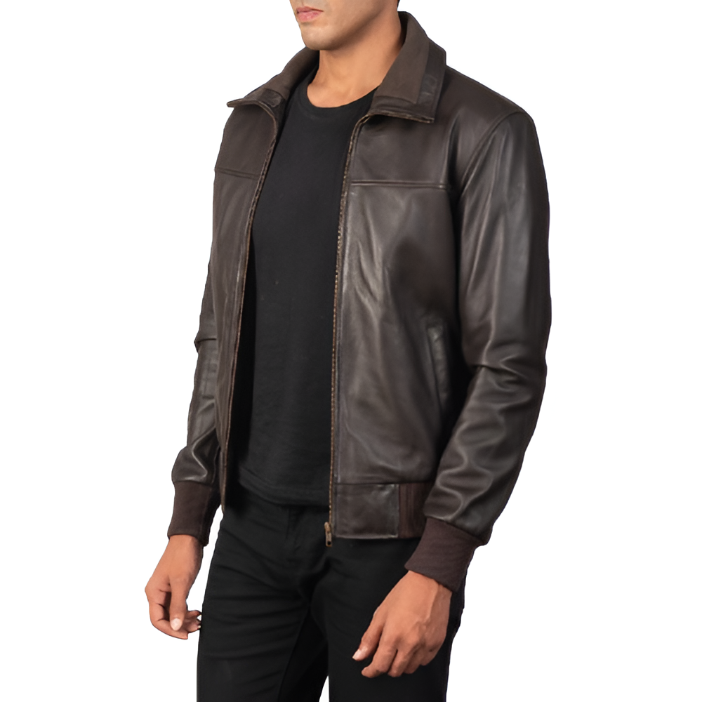 Men's Brown Leather Jacket