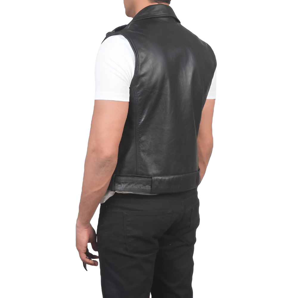 Men's Biker Leather Vest