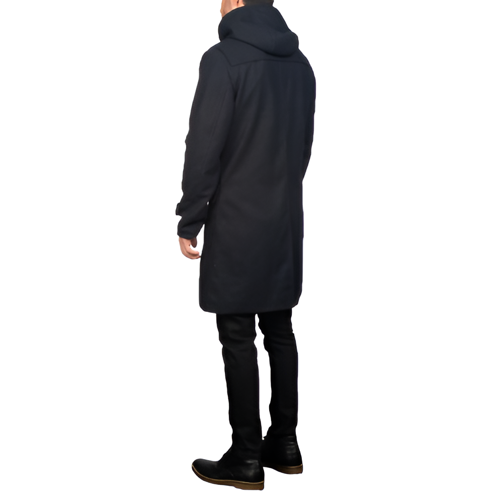 Men's Black Duffle Coat