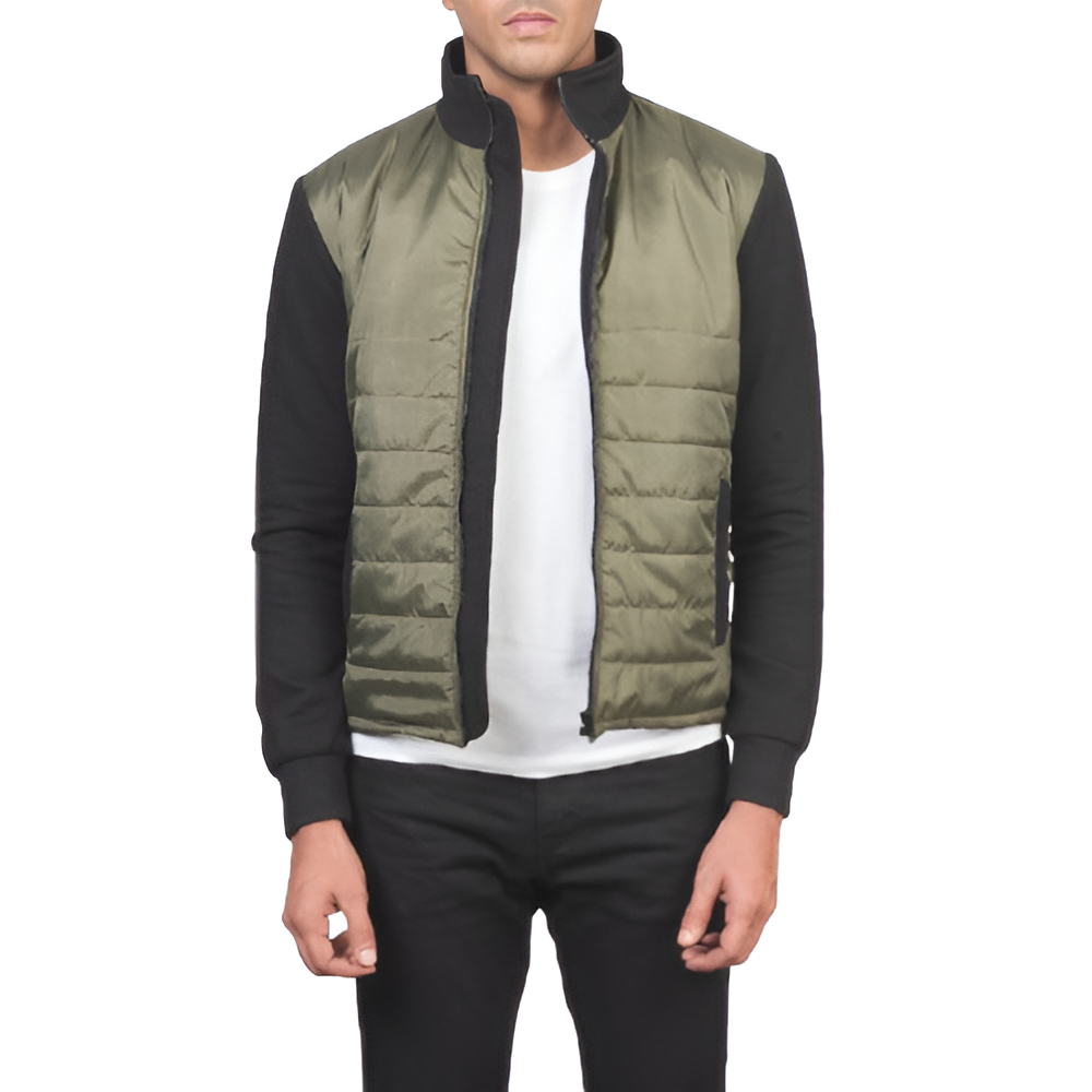 Men's Olive Green Bomber Jacket