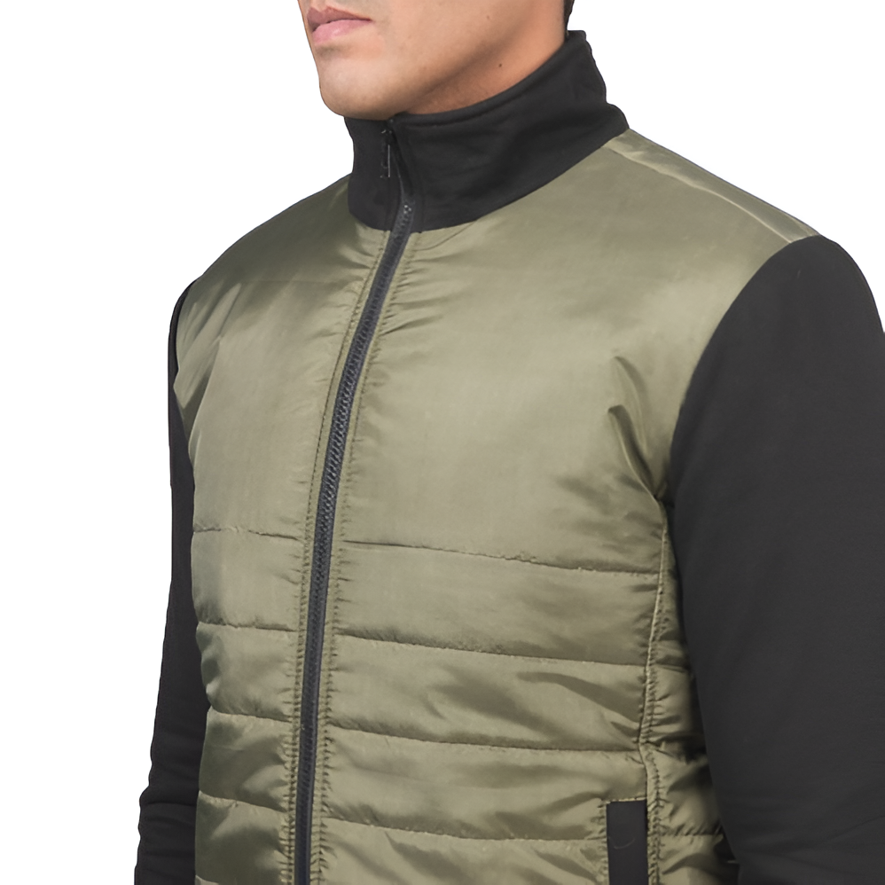 Men's Olive Green Bomber Jacket