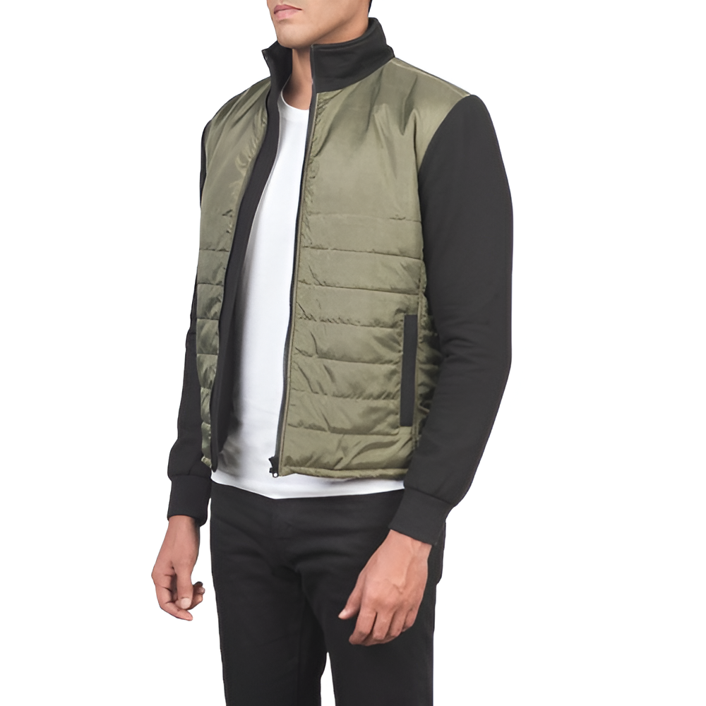 Men's Olive Green Bomber Jacket