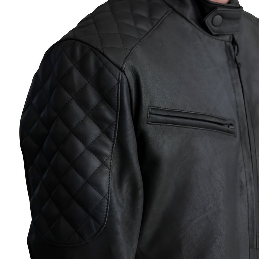Premium Leather Bomber Jacket