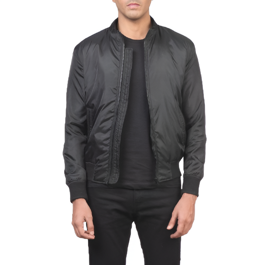 Lightweight Nylon Bomber Jacket