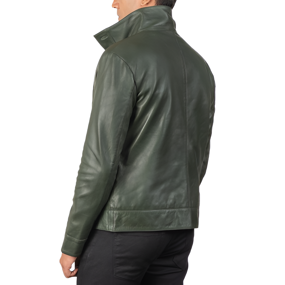 Men's Green Leather Jacket