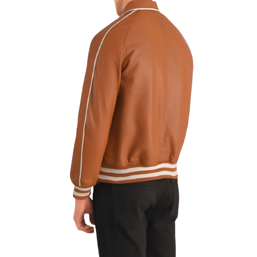 Men's Retro Brown Leather Jacket