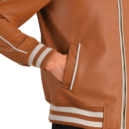 Men's Retro Brown Leather Jacket