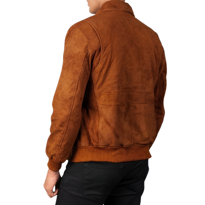 Men's Brown Suede Jacket