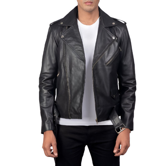 Men's Biker Leather Jacket