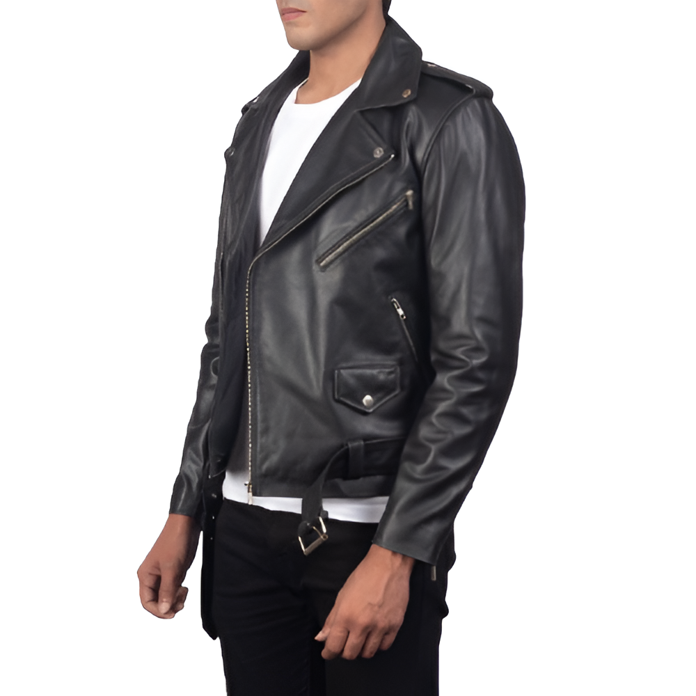 Men's Biker Leather Jacket