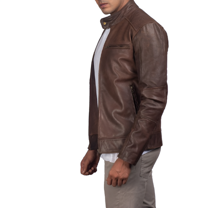 Men's Brown Leather Jacket