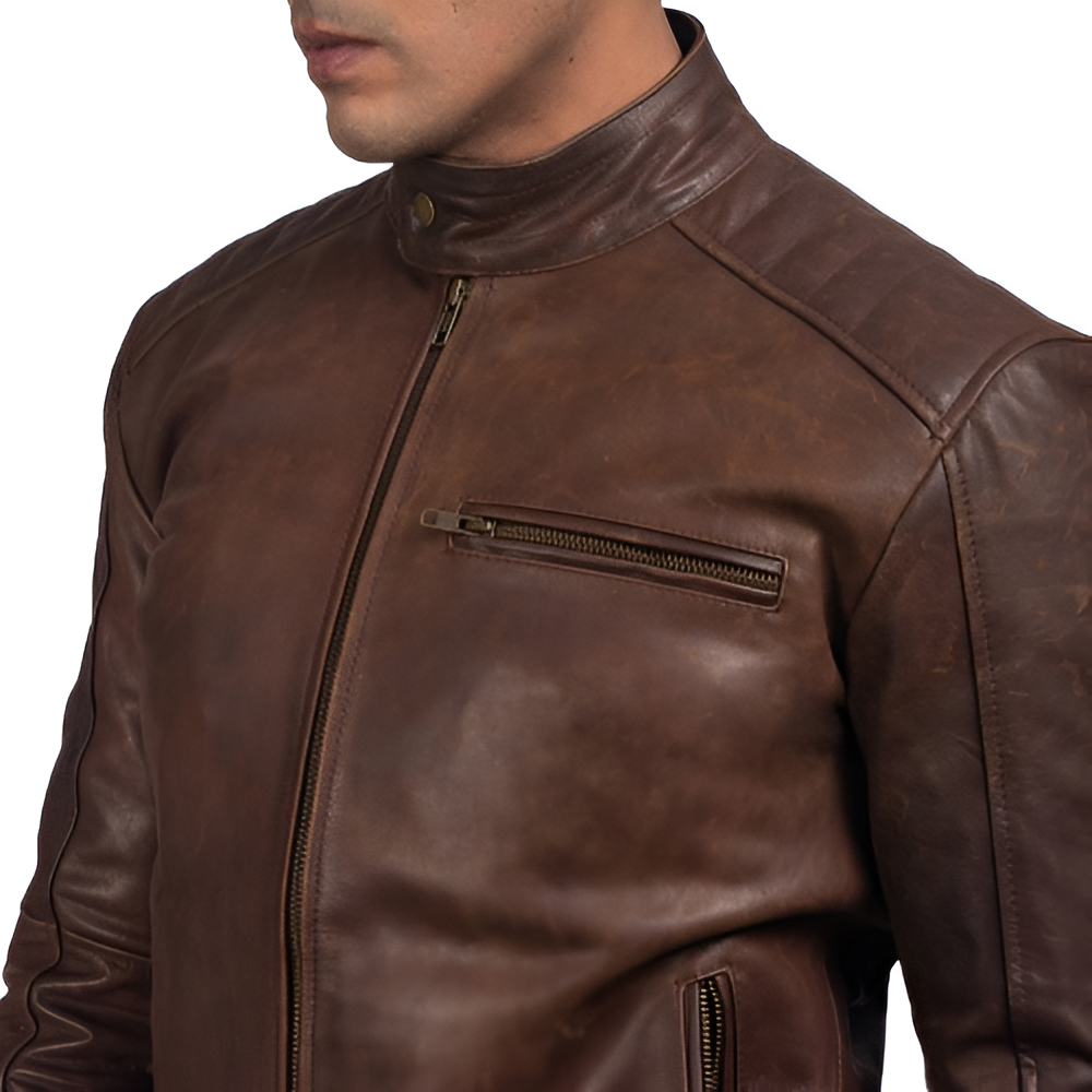 Men's Brown Leather Jacket