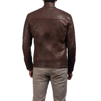 Men's Brown Leather Jacket