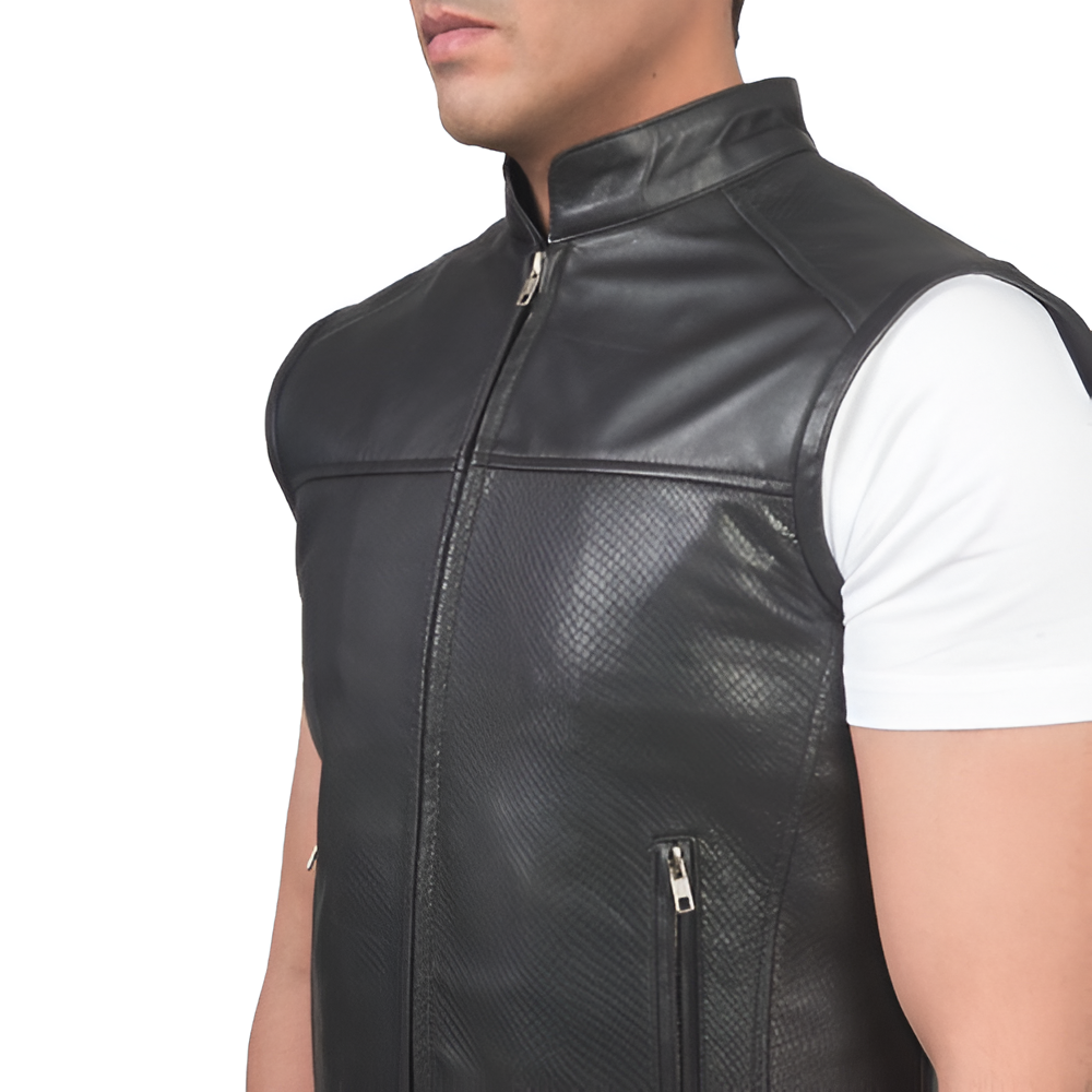 Men's Leather Vest