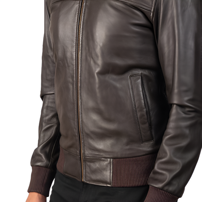Men's Brown Leather Jacket