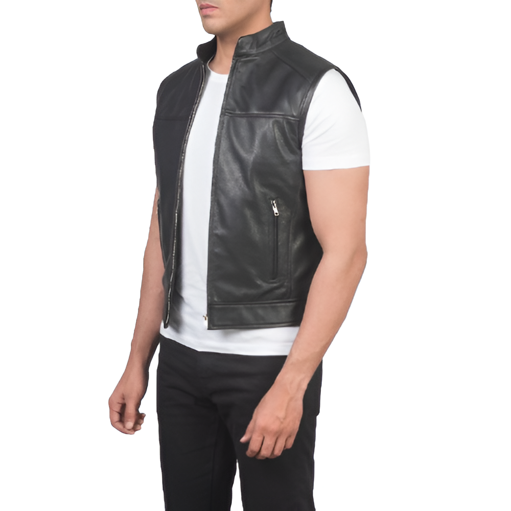 Men's Leather Vest