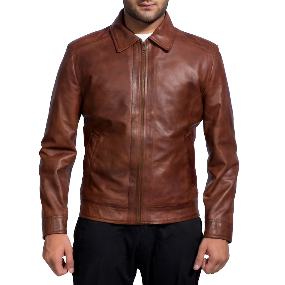 Men's Brown Leather Jacket