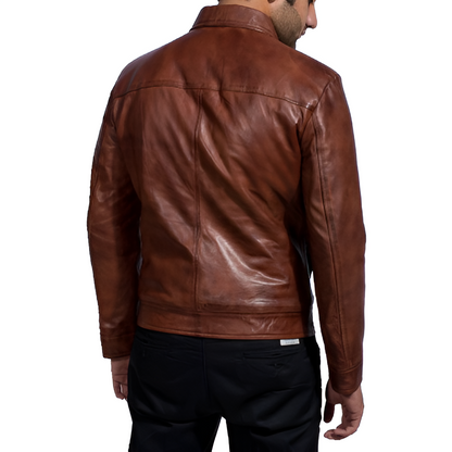 Men's Brown Leather Jacket