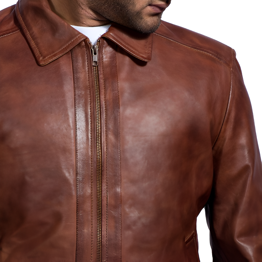 Men's Brown Leather Jacket