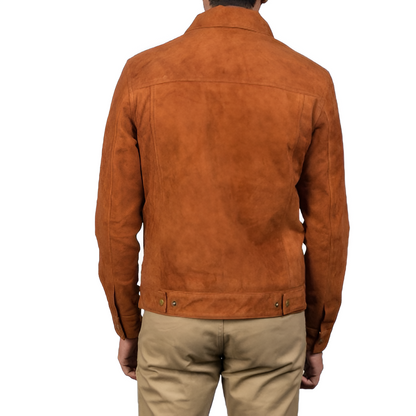 Men's Suede Trucker Jacket