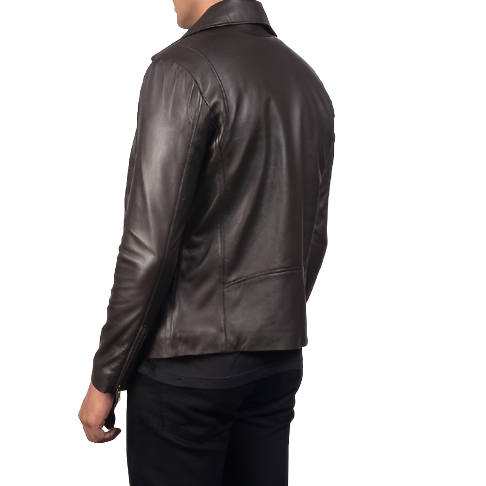 Men's Classic Leather Moto Jacket