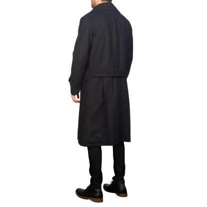 Black Double-Breasted Trench Coat