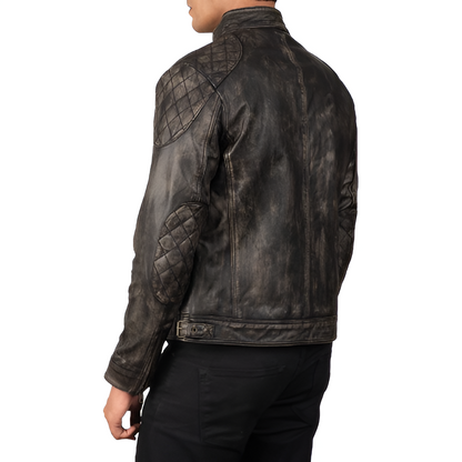 Men's Vintage Brown Leather Jacket