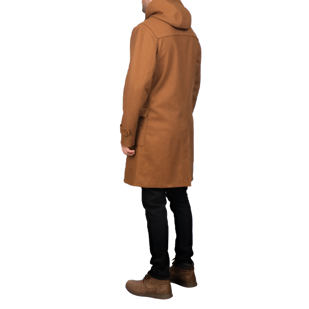 Men's Camel Brown Duffle Coat