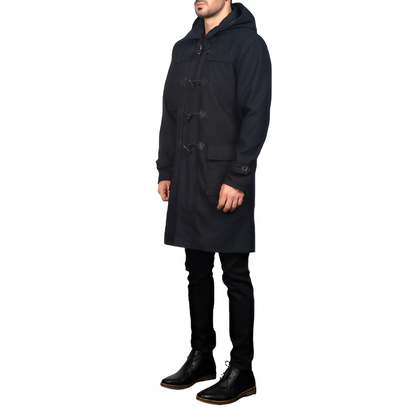 Men's Black Duffle Coat