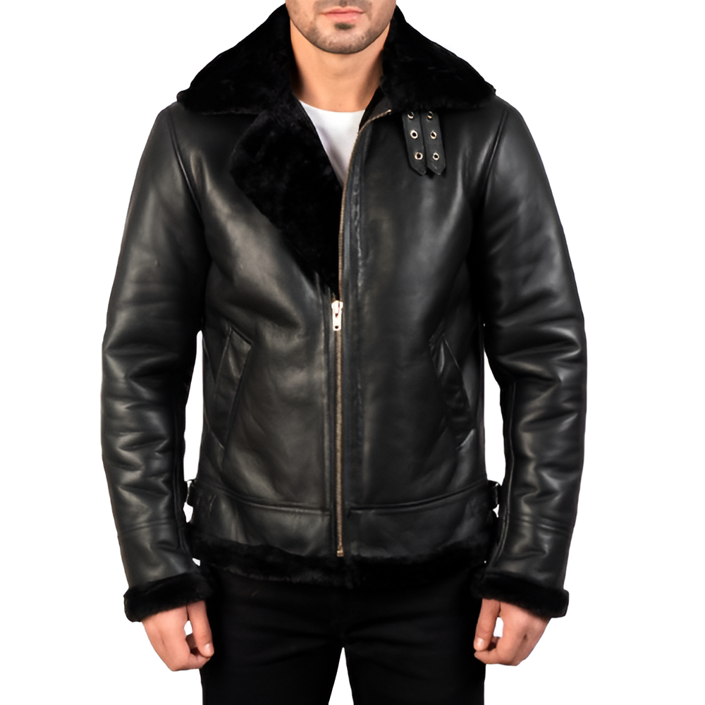 Genuine Leather Shearling Jacket