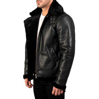 Genuine Leather Shearling Jacket