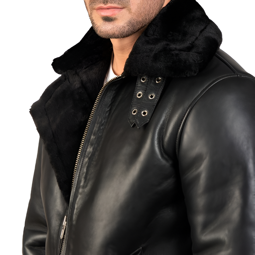 Genuine Leather Shearling Jacket