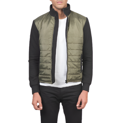 Men's Olive Green Bomber Jacket