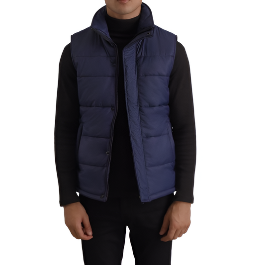 Men's Navy Blue Puffer Vest