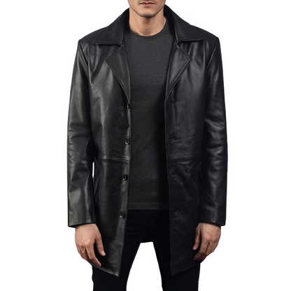 Men's Black Leather Jacket