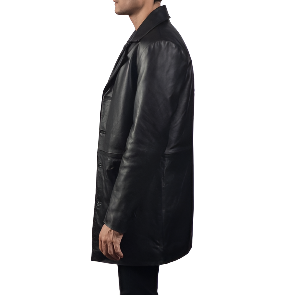 Men's Black Leather Jacket