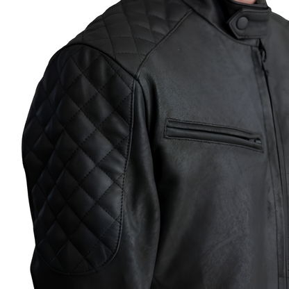 Premium Leather Bomber Jacket