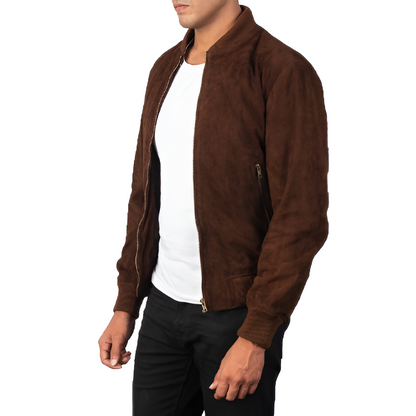 Suede Bomber Jacket