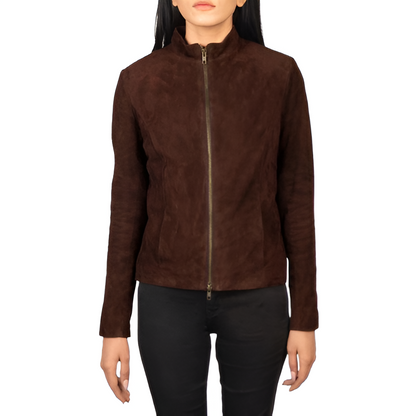 Brown Suede Leather Jacket