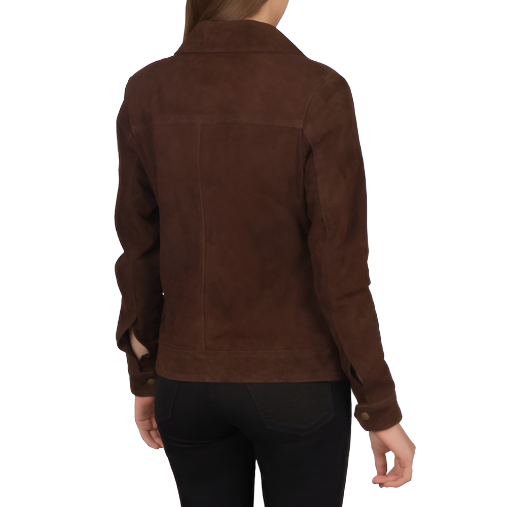 Brown Suede Leather Jacket